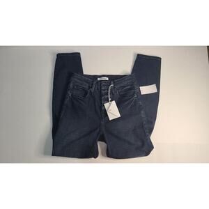 Good American Good Waist Black Crop Jean Women's skinny NWT sz 2.